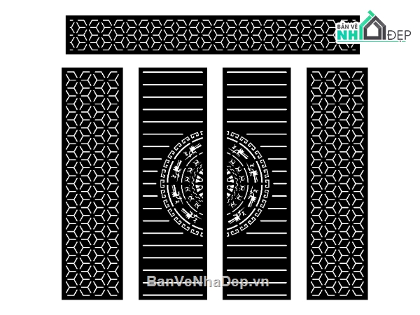 cổng 4 cánh cnc,file cnc cổng 4 cánh,mẫu cnc cổng 4 cánh