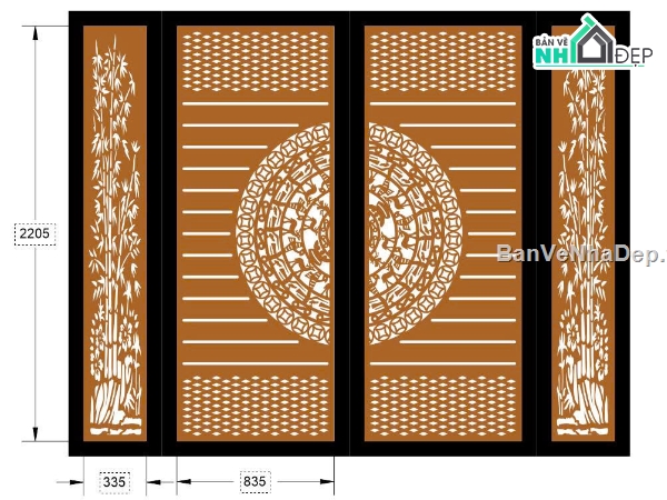cổng trúc cnc,file cnc cổng trúc trống đồng,mẫu cnc cổng trúc trống đồng