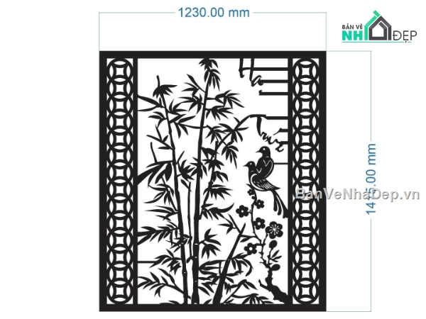 mẫu hàng rào,CNC tứ quý,hàng rào tứ quý,hàng rào