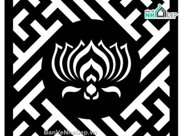 mẫu hoa sen cnc,mẫu cnc hoa sen,file cnc hoa sen