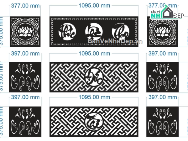phúc lộc thọ,phúc lộc thọ sen,mẫu phúc lộc thọ,hoa văn