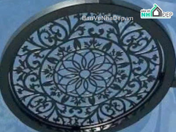 hoa văn cnc,hoa văn tròn,file hoa văn tròn mái kính