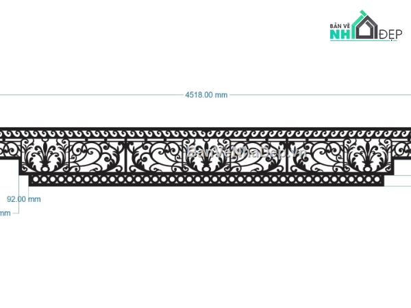 cad lan can,mẫu lan can đẹp,lan can đẹp,cnc lan can