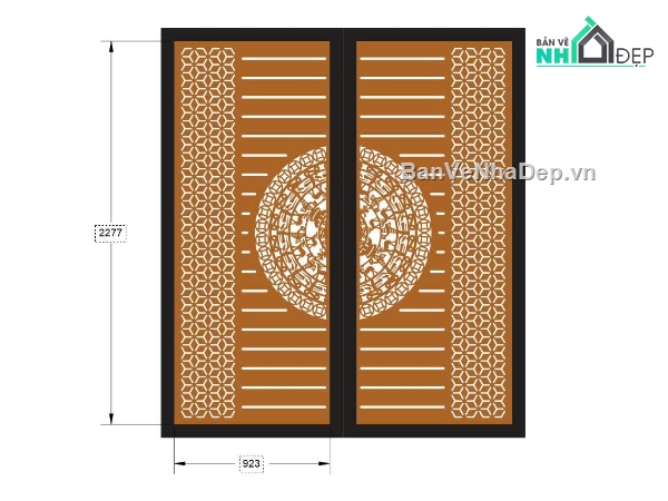 mẫu cổng CNC 2 cánh,mẫu cổng 2 cánh CNC,file cnc cổng 2 cánh