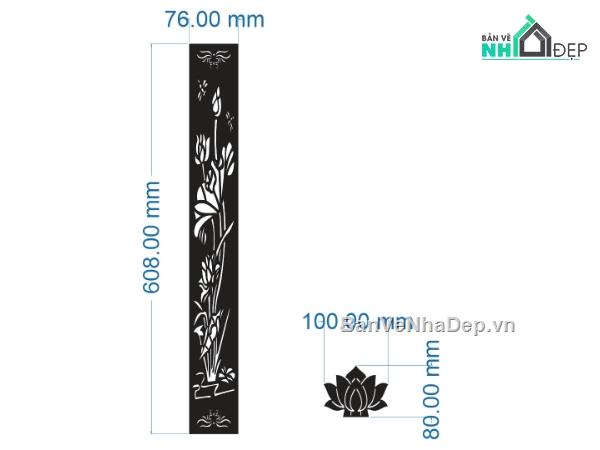 mẫu vách sen,vách sen đẹp,mẫu vách hoa sen