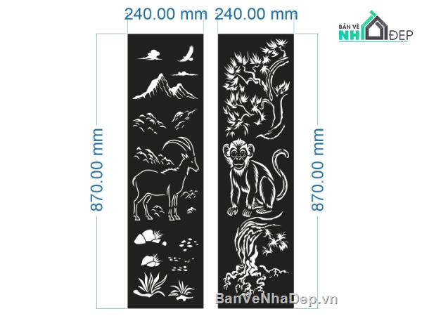 mẫu vách ngăn,vách khỉ và dê,mẫu cắt khỉ và dê