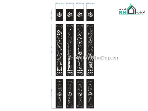 vách ngăn,CNC tứ quý,CNC vách ngăn tứ quý,mẫu vách ngăn,vách tứ quý