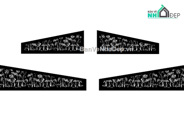 mẫu vách cổng sen,vách sen âm,file cnc vách sen âm