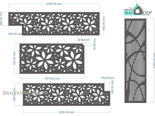 vách ngăn,vách ngăn đẹp,file cnc vách ngăn hoa
