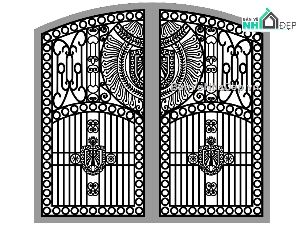 Cổng 2 cánh,Cổng cnc file dxf,cnc 2 cánh,Cổng 2 cánh file dxf