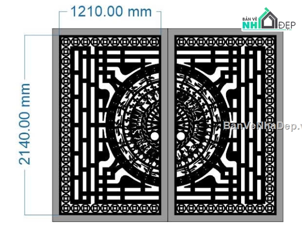 cổng cnc đẹp,cn cổng 2 cánh,cổng đẹp cnc