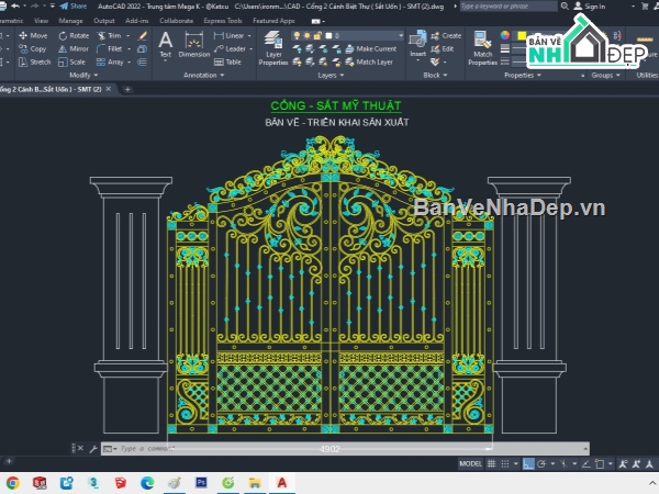 mẫu cổng xếp tự động,cổng sắt mỹ thuật,mẫu bản vẽ cnc cổng biệt thự,file cắt cnc thiết kế cổng biệt thự,mẫu cổng biệt thự 4 cánh mới,thiết kế bộ cổng biệt thự cnc