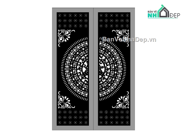 hoa văn cnc,hoa văn cổng,cổng cnc hoa văn trống đồng
