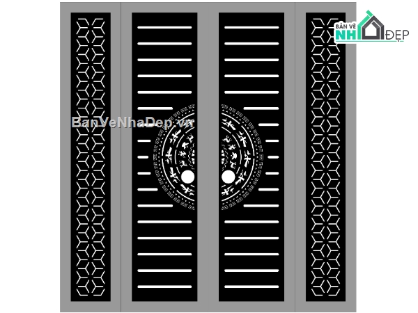 cổng cnc đẹp,cổng đẹp 4 cánh,cổng đẹp cnc,cổng 4 cánh cnc