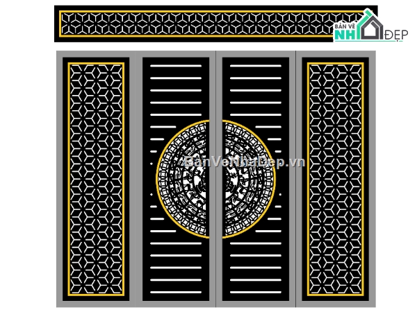 cổng 4  cánh cnc,4 cánh cnc,cổng 4 cánh cnc