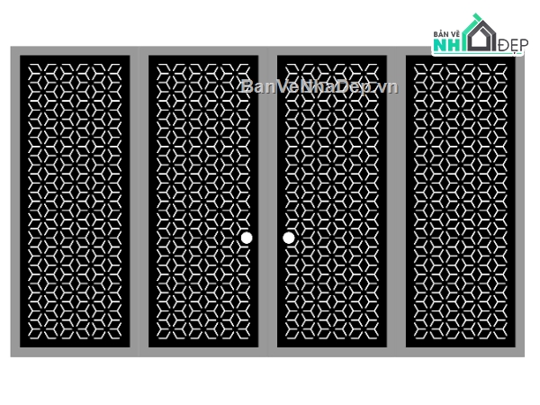 Cổng 4 cánh bông tuyết,Cổng 4 cánh,Cổng 4 cánh dxf đẹp,Cổng 4 cánh CNC đẹp