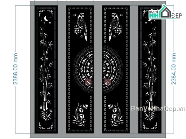 cổng đẹp 4 cánh,cổng cnc đẹp,cánh cổng đẹp