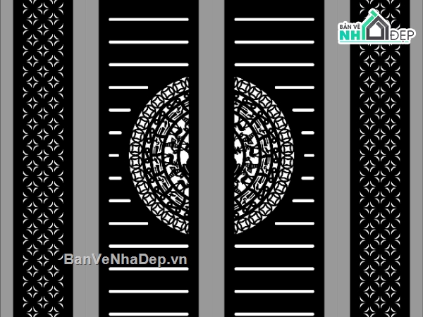 cnc 4 cánh,cổng 4 cánh,file cổng dxf đẹp