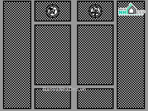 cổng 4 cánh tài lộc,cổng tài lộc,cad cổng cnc 4 cánh