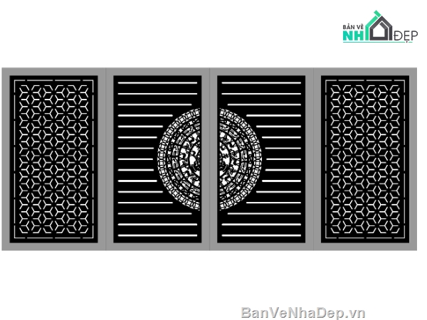 cánh cổng đẹp,cổng cnc đẹp,cổng đẹp 4 cánh