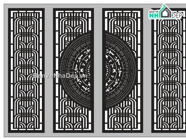 cánh cổng đẹp,cổng cnc đẹp,cổng đẹp 4 cánh