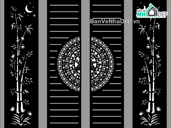 Cổng 4 cánh,Cổng trống đồng cnc dxf,cnc 4 cánh,cổng 4 cánh dxf