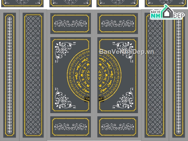 cổng trống đồng cnc,cổng trống đồng,cổng cnc trống đồng
