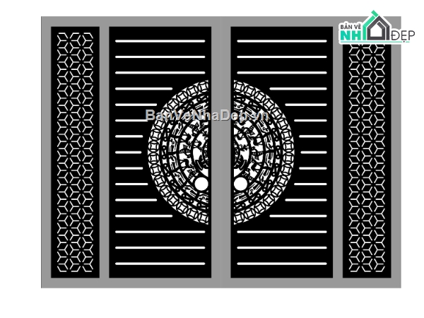 cổng 4 cánh cnc,cổng trống đồng cnc,cổng trống đồng