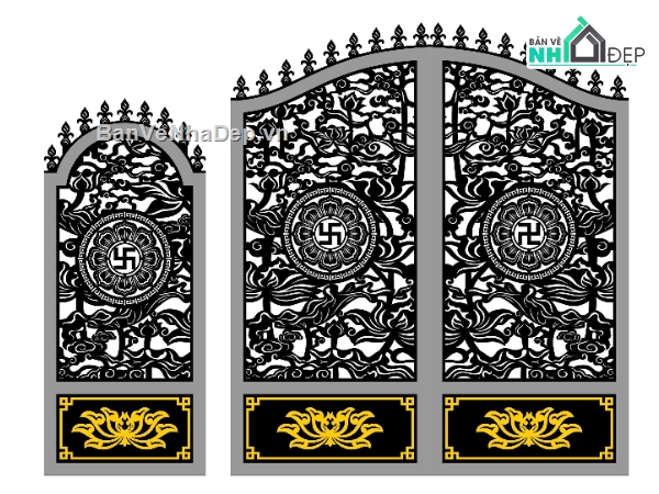 hoa sen cnc,cổng phụ cnc,cổng hoa cnc