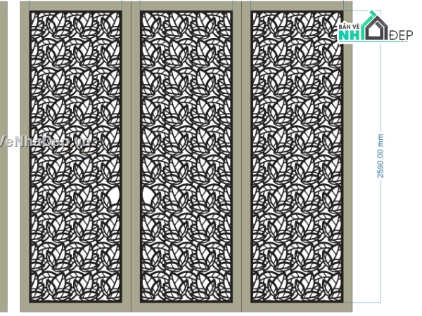 cổng 4 cánh cnc,file cnc cổng 4 cánh,mẫu cổng lá cnc