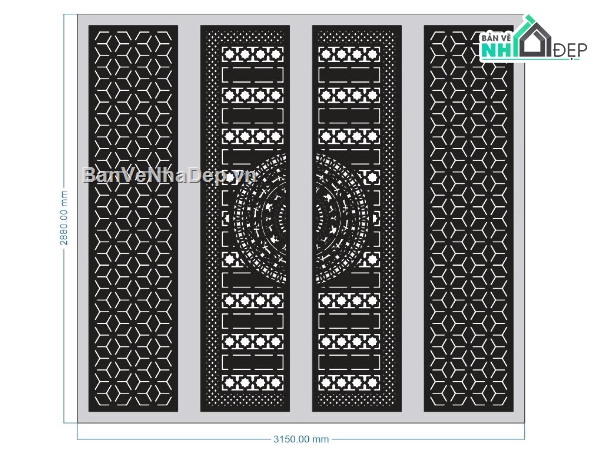cổng trống đồng bông tuyết,cổng trống đồng bông tuyết cnc,file dxf cổng trống đồng bông tuyết