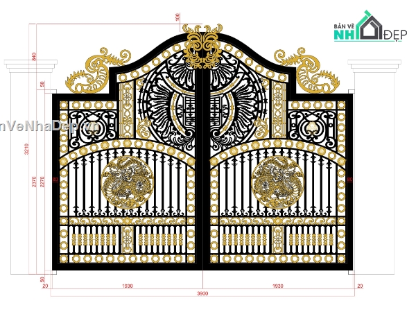 mẫu cửa cổng sắt 2 cánh đẹp cnc,cửa cổng cắt cnc tứ quý,thư viện cửa cổng hiện đại file cad,cnc cửa cổng bộ cửa 2 cánh biệt thự,mẫu cửa cổng sắt cnc