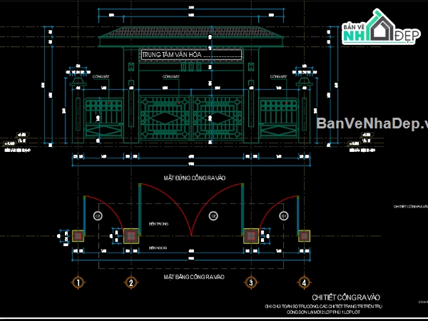 trụ cột,nhà văn hóa,cổng trụ cột nhà văn hóa