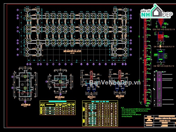 đồ án thuyết minh,đồ án móng,bản vẽ đồ án