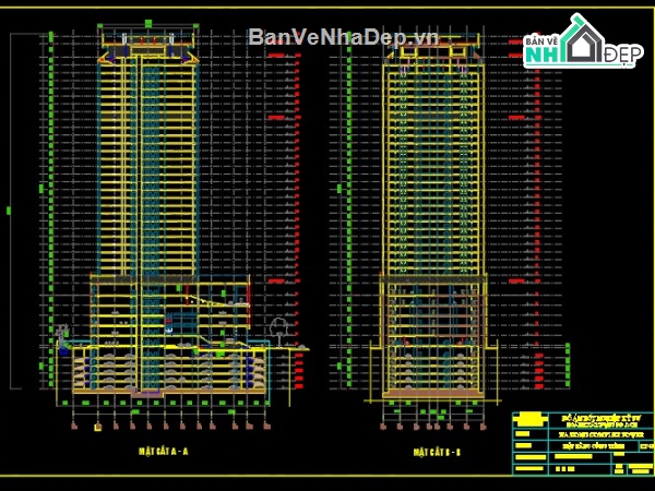 Đồ án,nhà 4 tầng,4 tầng,nhà 5 tầng,kiến trúc 5 tầng,kiến trúc 4 tầng