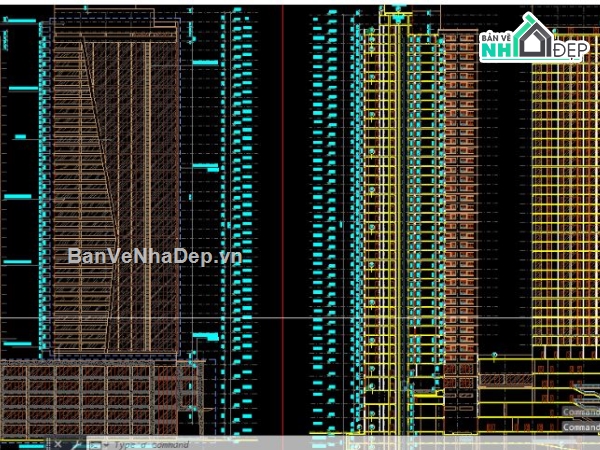 chung cư 40 tầng,File chung cư 40 tầng,file cad chung cư 40 tầng