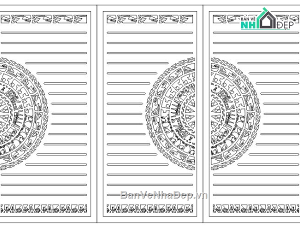 cổng 4 cánh cnc,cổng trống đồng cnc,cổng dxf,trống đồng