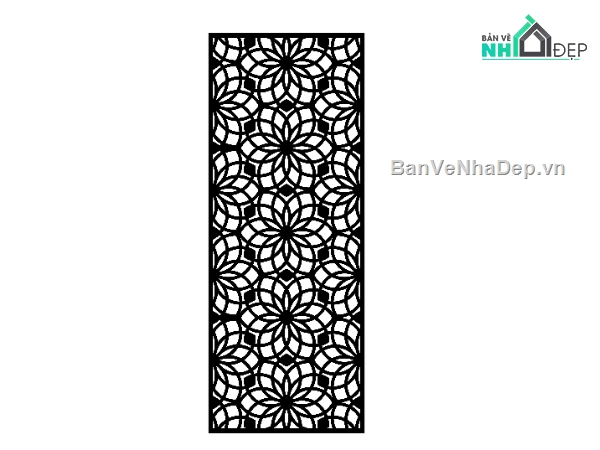 Vách ngăn hoa,Vách ngăn dxf đẹp,Vách ngăn file dxf,vách hoa dxf