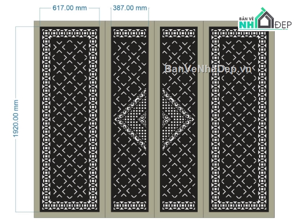 Cổng 4 cánh,cnc 4 cánh,Cổng cnc 4 cánh đẹp