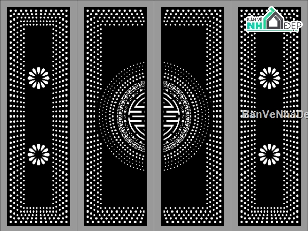 Cổng 4 cánh,Cổng 4 cánh file dxf,file dxf cổng,cổng 4 cánh dxf