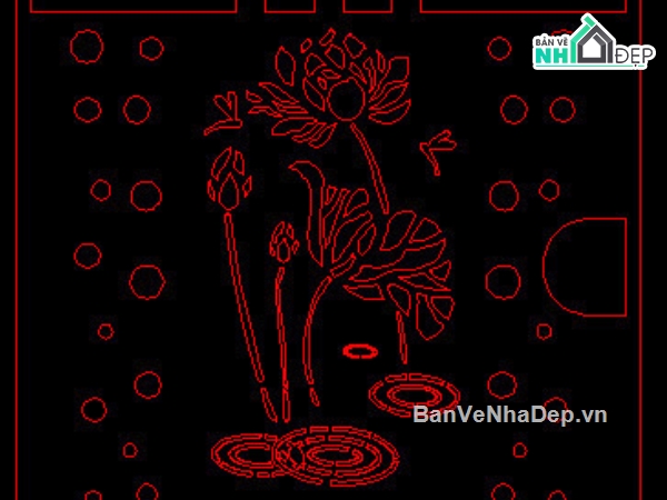 Cửa hoa sen cnc,File dxf cửa hoa sen cnc,Autocad cửa hoa sen cnc,Cửa hoa sen cnc file dxf