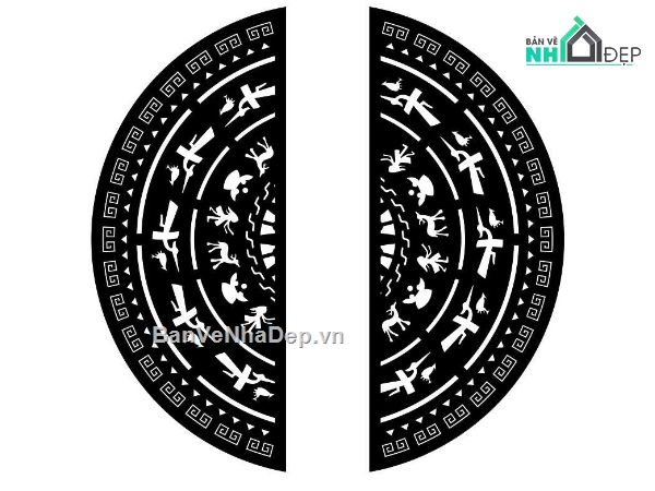 Trống đồng cnc,file dxf trống đồng,trống đồng file dxf,dxf trống đồng