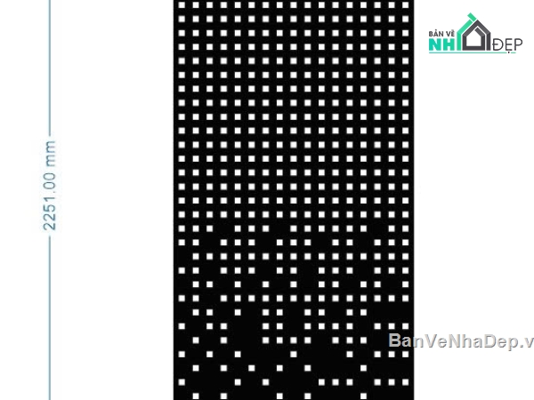 Vách cổng lỗ,Vách cổng lỗ dxf,vách cổng lỗ file dxf