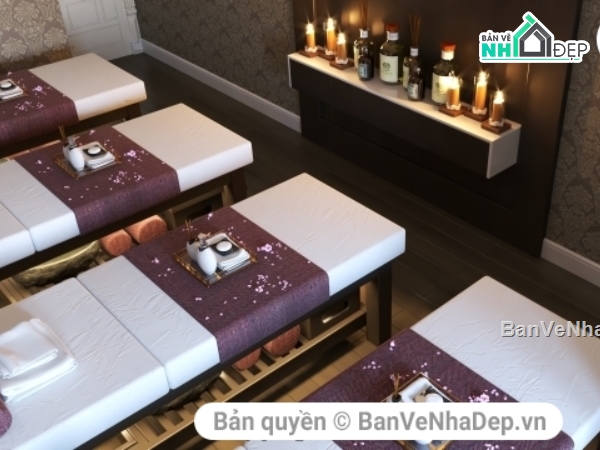 sketchup nội thất spa,thiết kế nội thất spa,mẫu tiệm spa đẹp,nội thất tiệm spa,tiệm spa