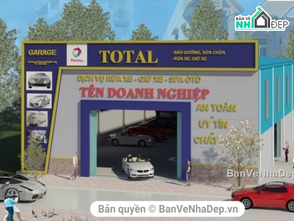 nhà garage,revit thiết kế gara ô tô,mẫu gara ô tô 16.5x31m,bản vẽ revit gara oto,thiết kế gara oto