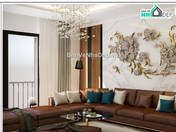 sketchup phòng khách,File sketchup phòng khách đẹp,nội thất phòng khách,Mẫu nội thất phòng khách đẹp