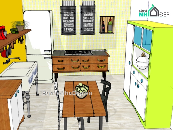 phòng bếp,Model su phòng bếp,su phòng bếp