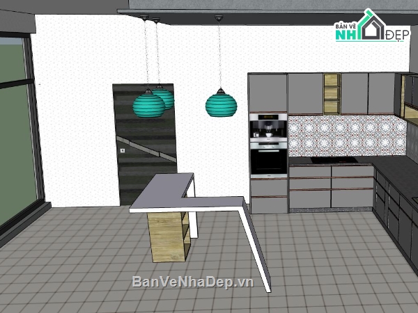 nội thất phòng bếp,model su nội thất phòng bếp,file su nội thất phòng bếp,nội thất phòng bếp model su