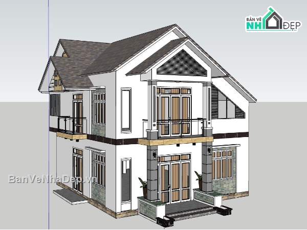 biệt thự 2 tầng,model su biệt thự 2 tầng,thiết kế biệt thự 2 tầng,mẫu biệt thự 2 tầng đẹp