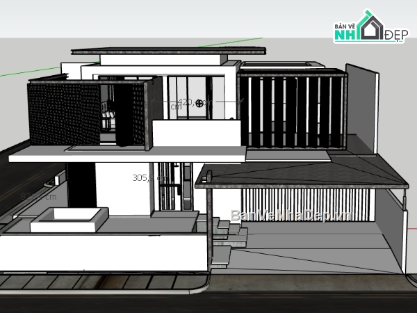 file sketchup biệt thự 2 tầng,model sketchup biệt thự 2 tầng,sketchup biệt thự 2 tầng,3d sketchup biệt thự 2 tầng